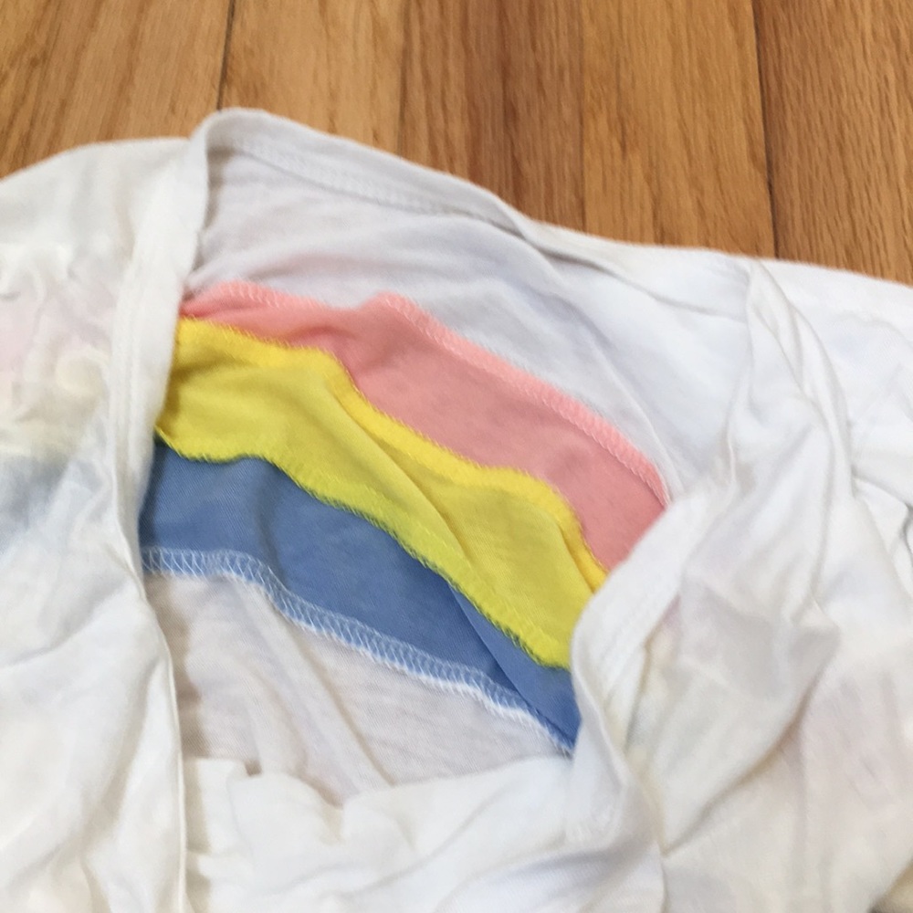 Colored Striped Ruffled Top - Picture 6 of 7